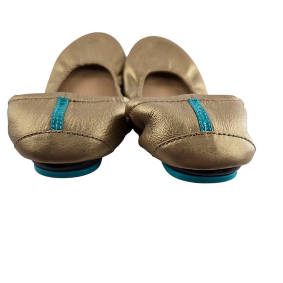 Tieks Ballet Flats Womens 6 Metallic Gold Bronze Leather Balletcore Travel - Picture 6 of 10